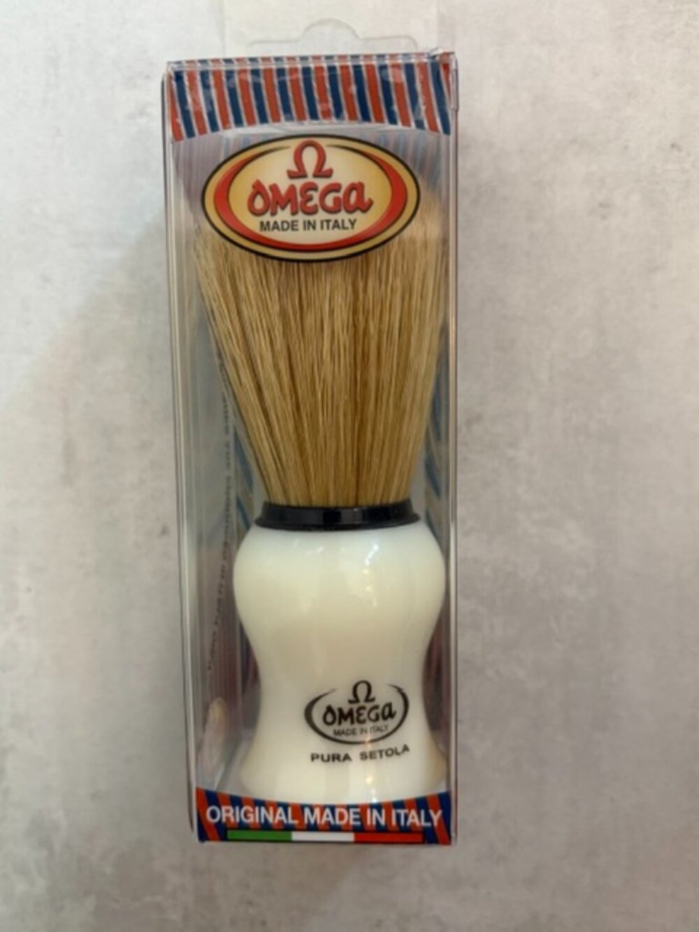 Omega Pure Boar Bristle Shaving Brush- Made in Italy